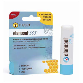 Slika Elanosol SOS balzam za razpokane in poškodovane ustnice, 5.1 g