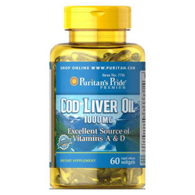 Slika Puritan's Pride olje iz jeter polenovk 415 mg, 100 kapsul