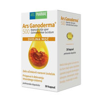 Slika Ars Ganoderma 500 dvojna moč, 30 oljnih kapsul