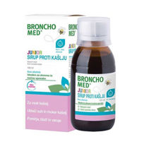 Slika BronchoMed Junior sirup proti kašlju od 1. leta starosti, 120 mL ali AKCIJA