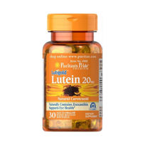Slika Puritan's Pride Lutigold Lutein 20 mg z zeaksantinom, 60 mehkih kapsul