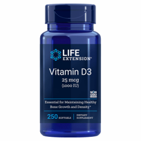 Slika LifeExtension D3 vitamin 1000 IU / 25μg,  90 ali 250 kapsul