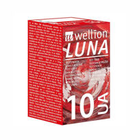 Slika Wellion Luna testni lističi za meritev sečne kisline, 10 lističev + GRATIS aparat Wellion Luna Trio