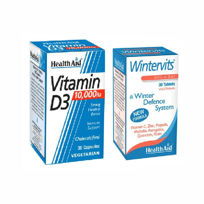 Slika Health Aid D3 + Winterwits, 30+30 tablet