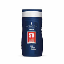 Slika Afrodita Men 5D Sensitive oljni gel za britje in prhanje, 250 mL