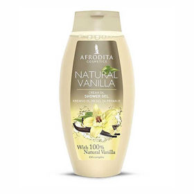 Slika Afrodita Natural Vanilla kremno oljni gel za prhanje, 250 mL
