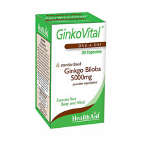 Slika HealthAid Ginko Vital Gingko Biloba, 30 kapsul