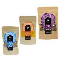 Slika Flora bio zelišča - pegasti badelj, ingver, kurkuma, indijski trpotec