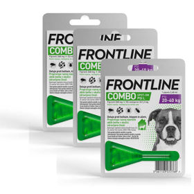 Slika Frontline Combo dog raztopina proti bolham za pse (20 - 40 kg), 3x2,68 mL (1 škatlica)
