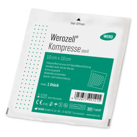 Slika Werozell sterilna kompresa 10 x 10 cm, 6 kosov