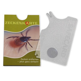 Slika Safecard kartica za odstranjevanje klopov z lupo, 1 kartica