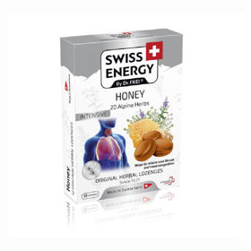 Slika Swiss Energy 20 zelišč in med pastile za grlo, 12 pastil