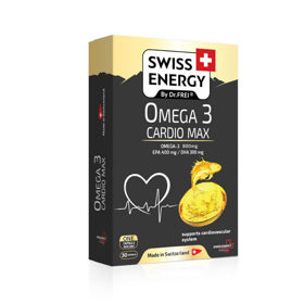 Slika Swiss Energy Omega 3 Cardio Max za srce in ožilje, 30 kapsul