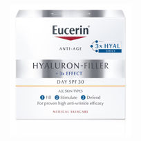Slika Eucerin Hyaluron-Filler dnevna krema za vse tipe kože z ZF 30, 50 mL