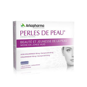 Slika Arkopharma Perles de Peau kapsule s hialuronsko kislino in koencimom Q10, 30 kapsul