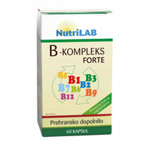 Slika Nutrilab B kompleks Forte ekstra moč, 60 kapsul