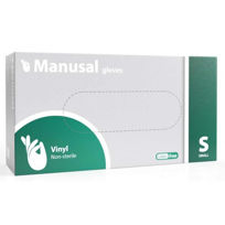 Slika Manusal rokavice pregledne VINIL brez pudra nesterilne, 100 rokavic