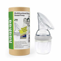 Slika Haakaa komplet silikonska prsna črpalka in steklenička 3. generacije 160 mL, 1 komplet
