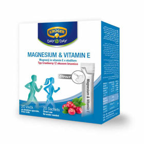 Slika Krüger Magnezij in vitamin E, 20 vrečk