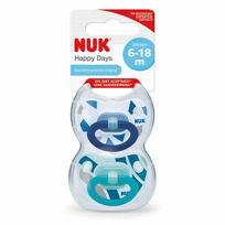 Slika Nuk Happy Days silikon duda - velikost 3, 2 dudi