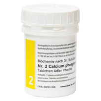 Slika Schüsslerjeva sol št. 2 Calcium phosphoricum D6, 400 ali 1000 tablet