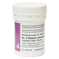 Slika Schüsslerjeva sol št. 4 Kalium chloratum D6, 400 ali 1000 tablet
