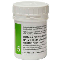 Slika Schüsslerjeva sol št. 5 Kalium phosphoricum D6, 400 ali 1000 tablet
