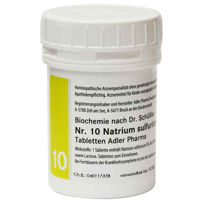 Slika Schüsslerjeva sol št. 10 Natrium sulfuricum D6, 400 ali 1000 tablet