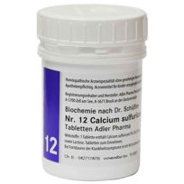 Slika Schüsslerjeva sol št. 12 Calcium sulfuricum D6, 400 ali 1000 tablet