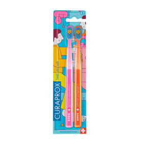 Slika Curaprox CS 5460 Bathroom Duo posebna izdaja, 2 zobni ščetki