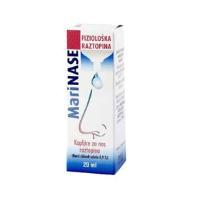 Slika MariNASE fiziološka raztopina kapljice za nos, 20 mL