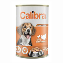 Slika Calibra Premium konzerva puran, piščanec in testenine v želeju, 1240 g