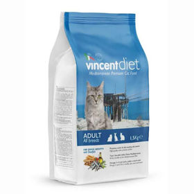 Slika Vincent Diet Cat Adult Sterilized uravnotežena briketirana hrana, 1.5 kg