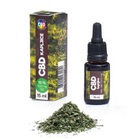 Slika EkoKor CBD kapljice 10% (1500 mg CBD) XL, 15 mL + darilo: EKO konopljin čaj 10 g