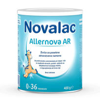 Slika Novalac Allernova AR (0-36 mesec) mleko za dojenčke preobčutljive za beljakovine kravjega mleka, 400 g