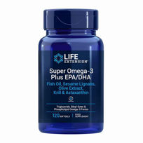 Slika Life Extension Super omega-3 Plus EPK/DHK, 120 mehkih kapsul