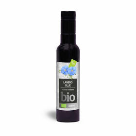 Slika Bufo Organic BIO Laneno olje hladno stiskano, 250 mL
