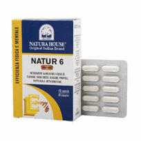 Slika NATUR 6 prehransko dopolnilo za zmogljivost, 40 kapsul