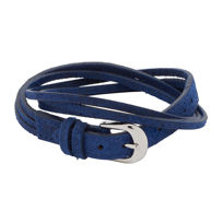 Energetix, modra usnjena zapestnica