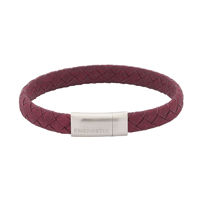 Energetix, pletena usnjena magnetna zapestnica