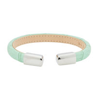 Energetix obročasta usnjena magnetna zapestnica