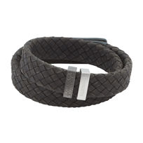 Energetix pletena usnjena zapestnica