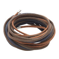 Slika Energetix tri barvne tekstilne vrvice za ogrlice, rjave ali bež, 1 set