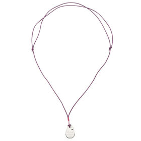 Energetix usnjena magnetna ogrlica z graviranim obeskom