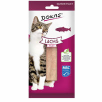 Dokas prigrizek za mačke, file losos