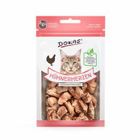 Dokas prigrizek za mačke, piščančji srčki