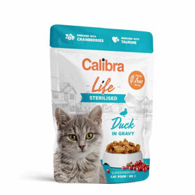 Calibra Life Sterilised, mokra hrana za odrasle kastrirane in sterilizirane mačke
