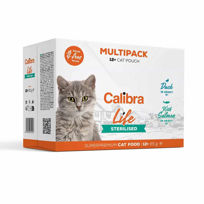 Calibra Life Multipack Sterilised, mokra hrana za odrasle kastrirane in sterilizirane mačke