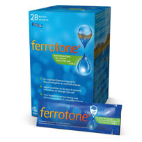 Slika Ferrotone naravna voda obogatena z železom, 28x25 mL