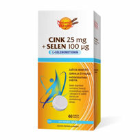 Natural Wealth cink 25 mg, selen 100 µg